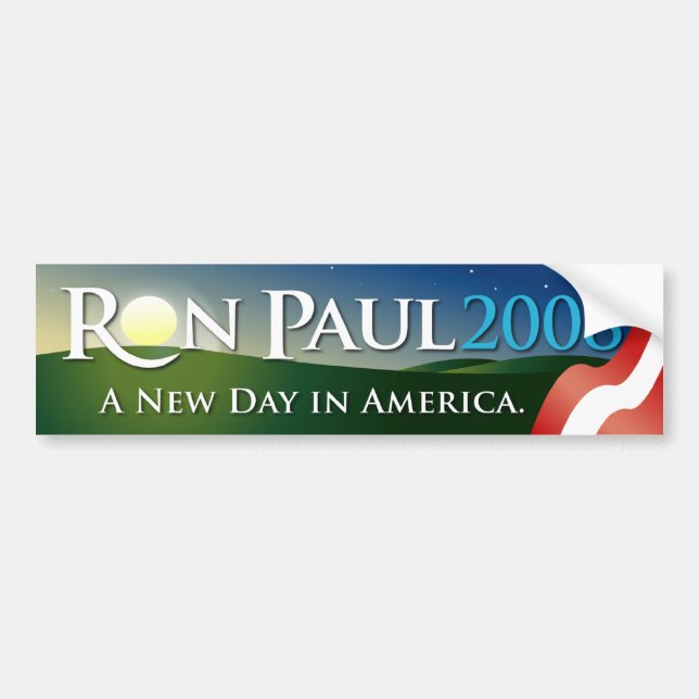 Ron Paul bildekal 2008 (Framsidan)