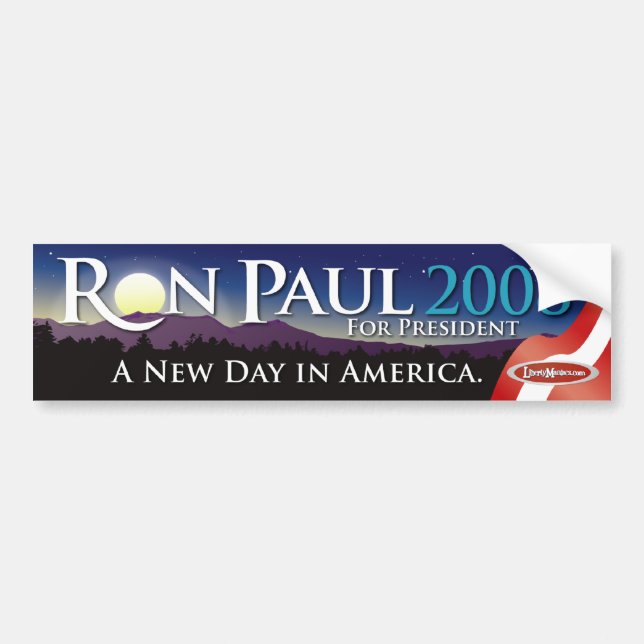 Ron Paul bildekal 2008 (Framsidan)