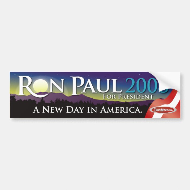 Ron Paul bildekal 2008 (Framsidan)