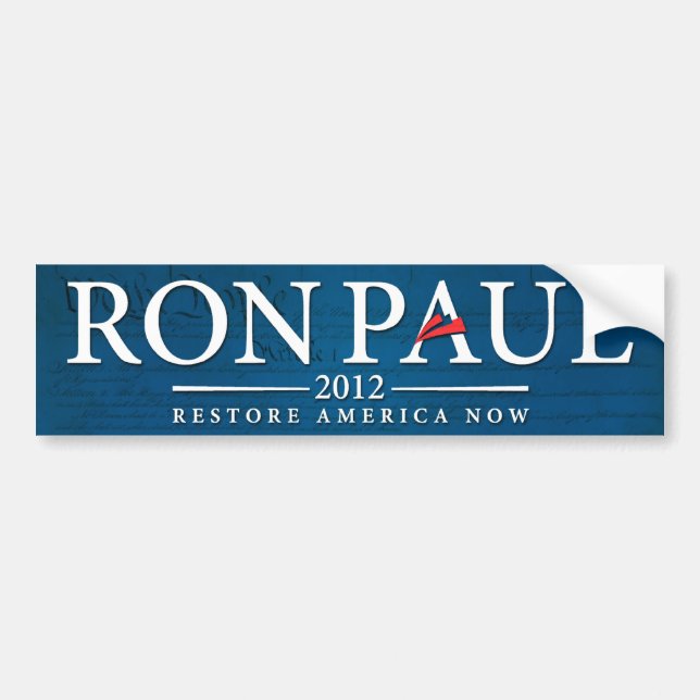 Ron Paul bildekal 2012 (Framsidan)