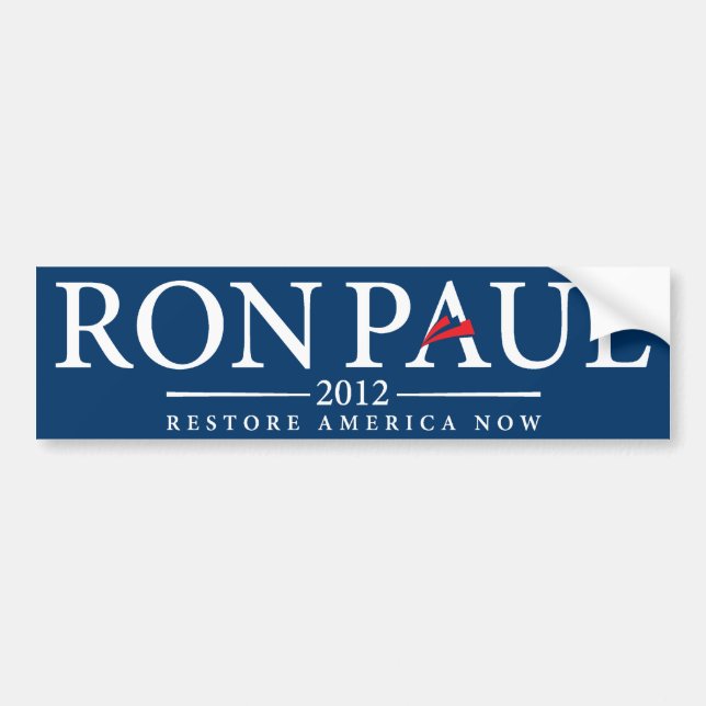Ron Paul bildekal 2012 (Framsidan)