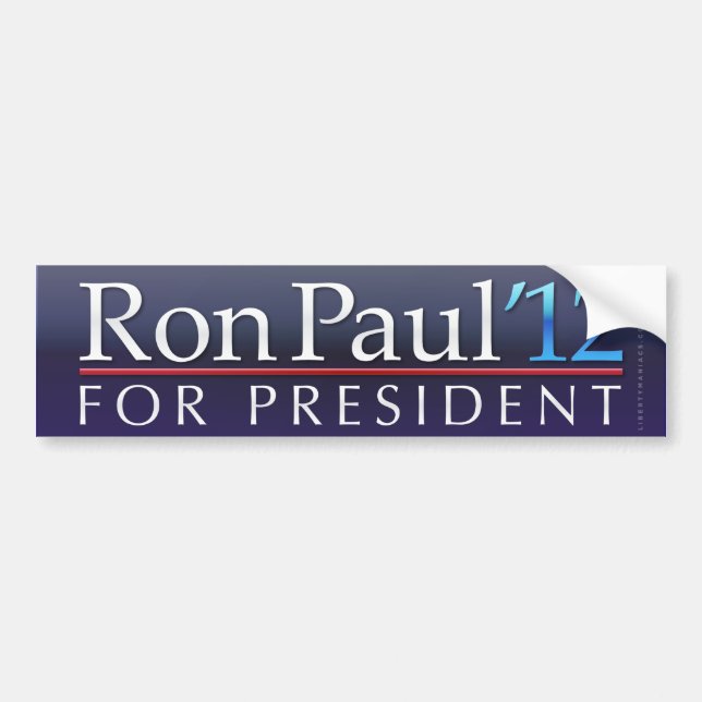Ron Paul bildekal 2012 (Framsidan)