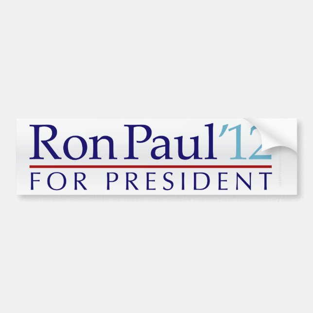 Ron Paul bildekal 2012 (Framsidan)