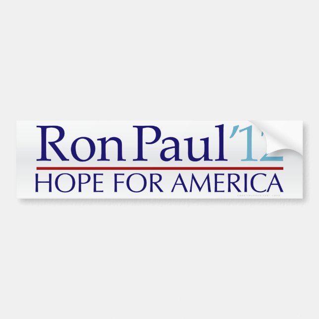 Ron Paul bildekal 2012 (Framsidan)