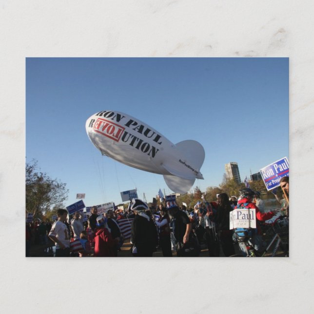 Ron Paul blimp Vykort (Framsida)