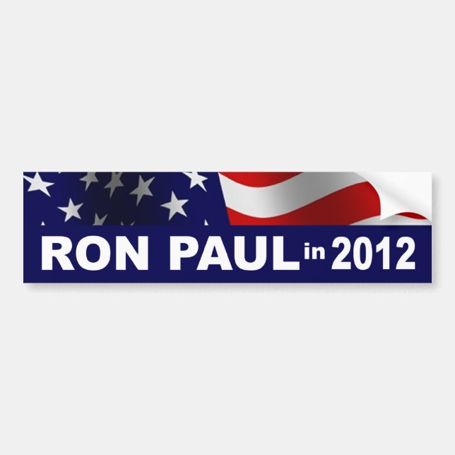 Ron Paul Bumper Sticker Bildekal (Framsidan)