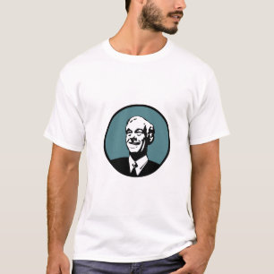 Ron Paul cirklar blått Grn T-shirt