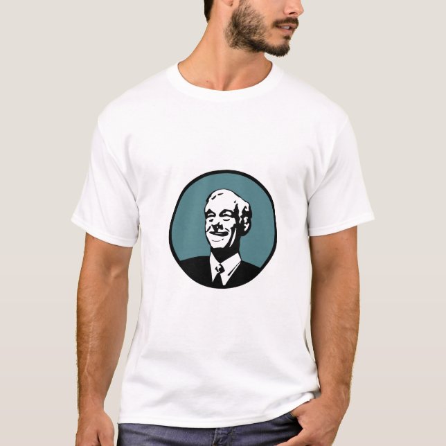 Ron Paul cirklar blått Grn T-shirt (Framsida)
