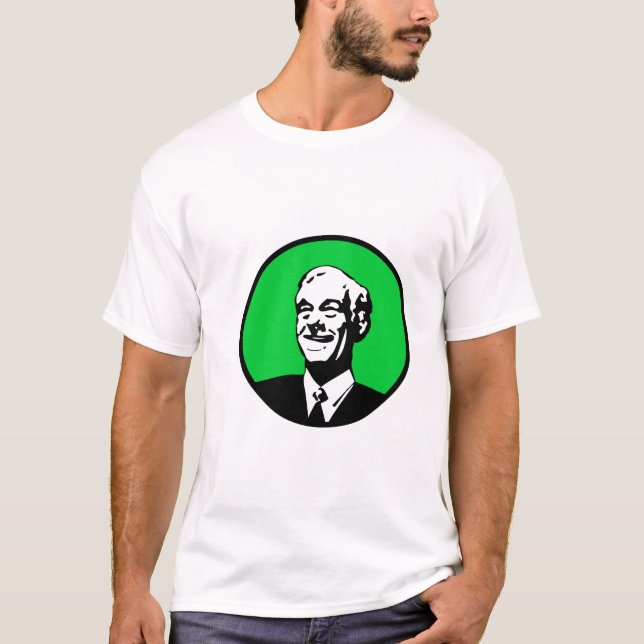 Ron Paul cirklar grönt Tee Shirt (Framsida)
