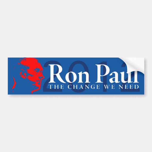 Ron Paul - den förändring vi behöver Bildekal (Framsidan)