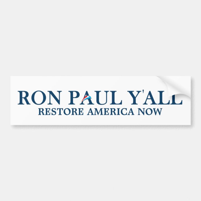 Ron Paul dig - rolig bildekal (Framsidan)