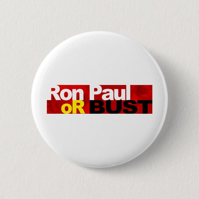 Ron Paul eller byst! Knapp (Framsida)