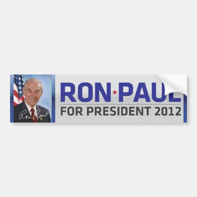 Ron Paul för den presidentbildekalet 2012 Bildekal (Framsidan)