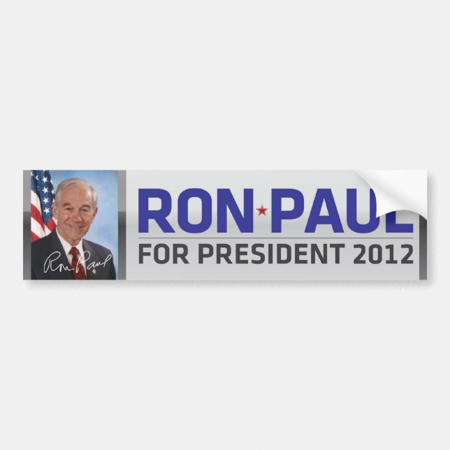 Ron Paul för den presidentbildekalet 2012 Bildekal (Framsidan)