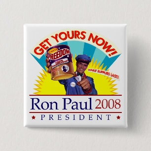 Ron Paul för den Retro presidenten knäppas Knapp
