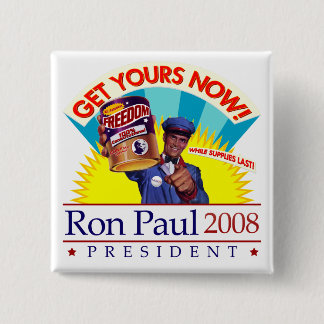 Ron Paul för den Retro presidenten knäppas Knapp