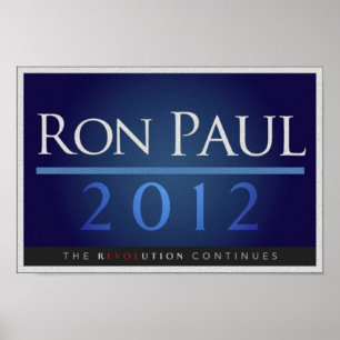 Ron Paul för kampanjaffisch för president 2012 Poster