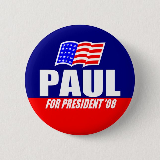 Ron Paul för president 08 knäppas Knapp (Framsida)