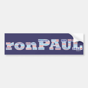 Ron Paul för president 2012 Bildekal
