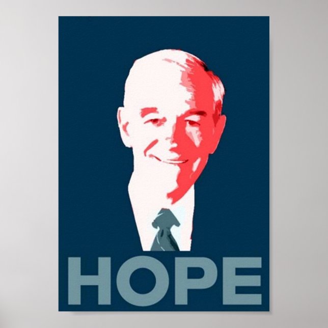 Ron Paul för president 2012 Kampanj Hope Poster (Framsidan)