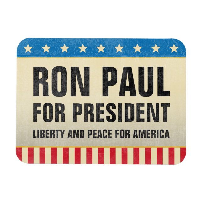 Ron Paul för president Magnet (Horisontell)