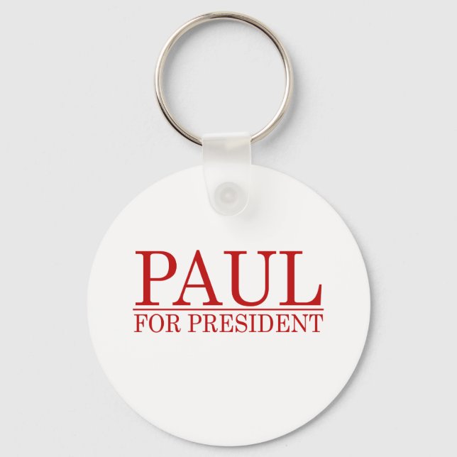 RON PAUL FOR PRESIDENT (Red) Nyckelring (Framsida)