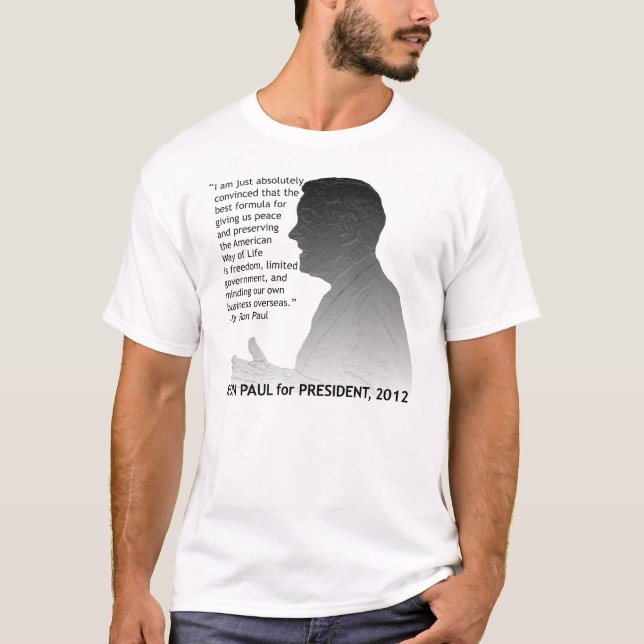 Ron Paul för president Tee Shirt (Framsida)