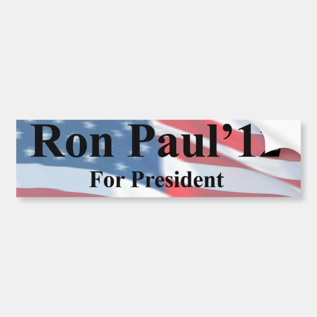 Ron Paul för presidentbildekal Bildekal (Framsidan)