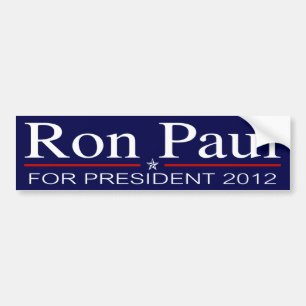 Ron Paul för presidenten 2012 Bildekal