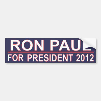 Ron Paul för presidenten 2012 Bildekal