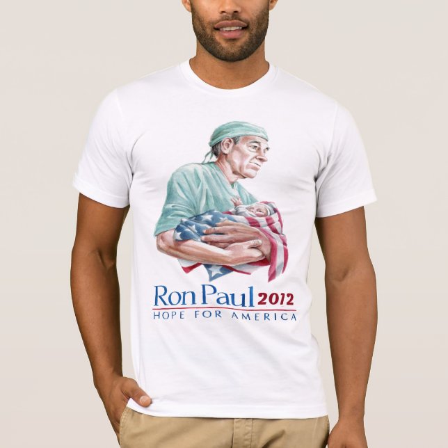 Ron Paul för presidenten 2012 T Shirt (Framsida)