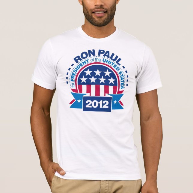 Ron Paul för presidenten 2012 Tee (Framsida)