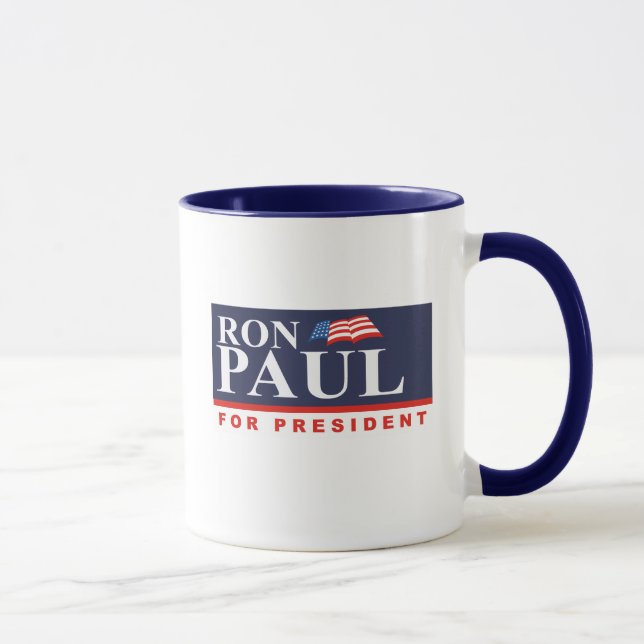 RON PAUL FÖR PRESIDENTEN (förbud Mugg (Höger)