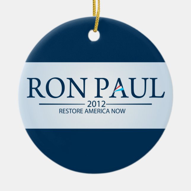 Ron Paul för talman Julgransprydnad Keramik (Framsidan)