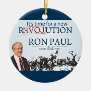 Ron Paul för talman Julgransprydnad Keramik