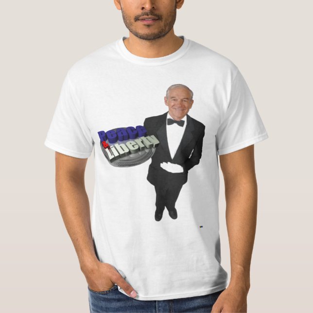 Ron Paul fred & frihet T-shirt (Framsida)
