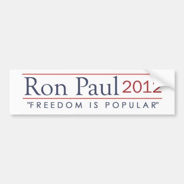 Ron Paul frihet 2012 är populär Bildekal (Framsidan)