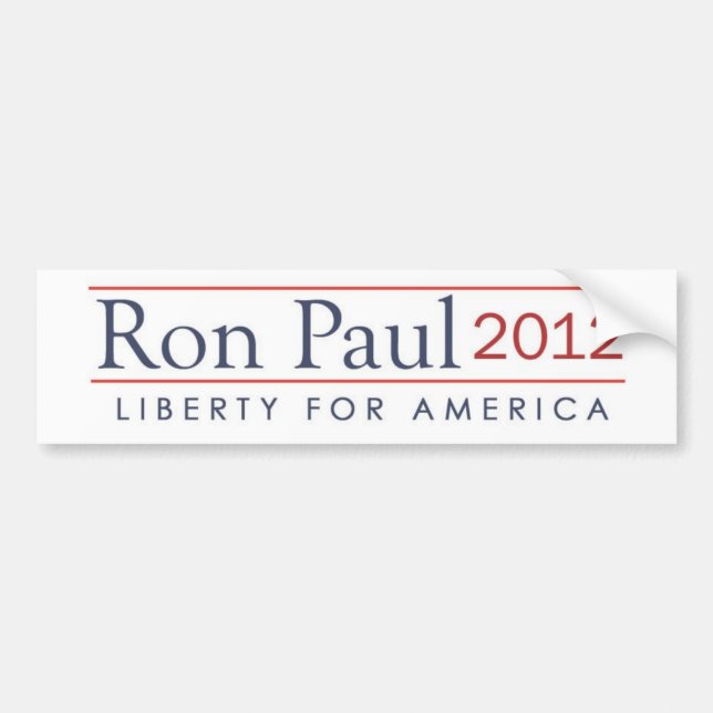 Ron Paul frihet 2012 för Amerika Bildekal (Framsidan)