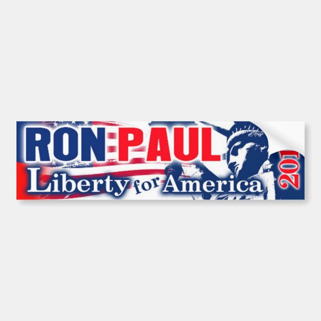 RON PAUL FRIHET 2012 för AMERIKA Bildekal (Framsidan)