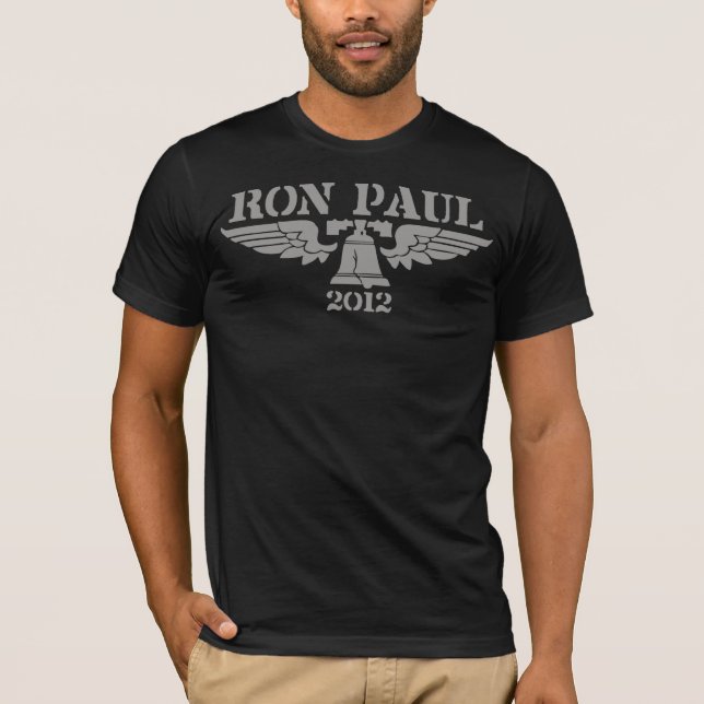 Ron Paul frihetgrå färg T-shirt (Framsida)