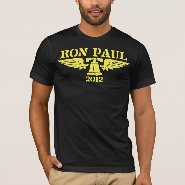 Ron Paul frihetgult Tee Shirt (Framsida)