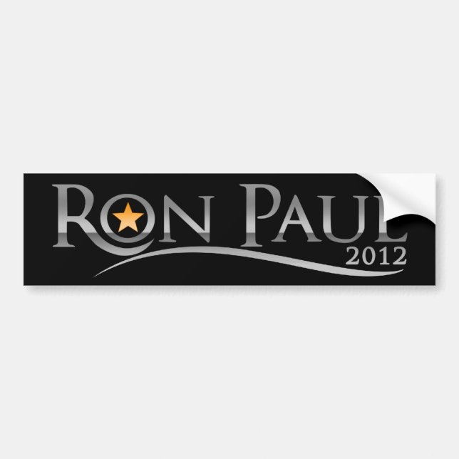 Ron Paul Goldstar 2012 Bildekal (Framsidan)