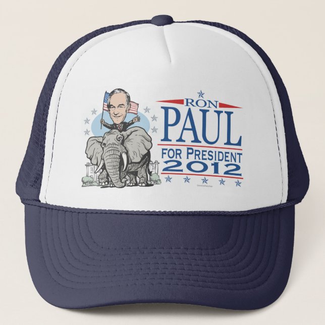 Ron Paul GOP-maskot 2012 Truckerkeps (Framsida)