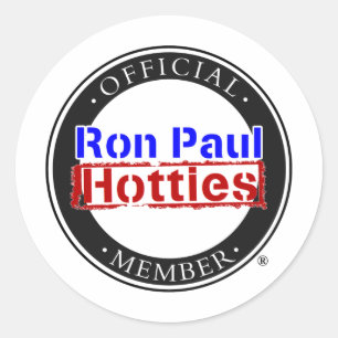 Ron Paul Hotties Gear Runt Klistermärke