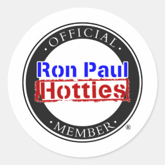 Ron Paul Hotties Gear Runt Klistermärke