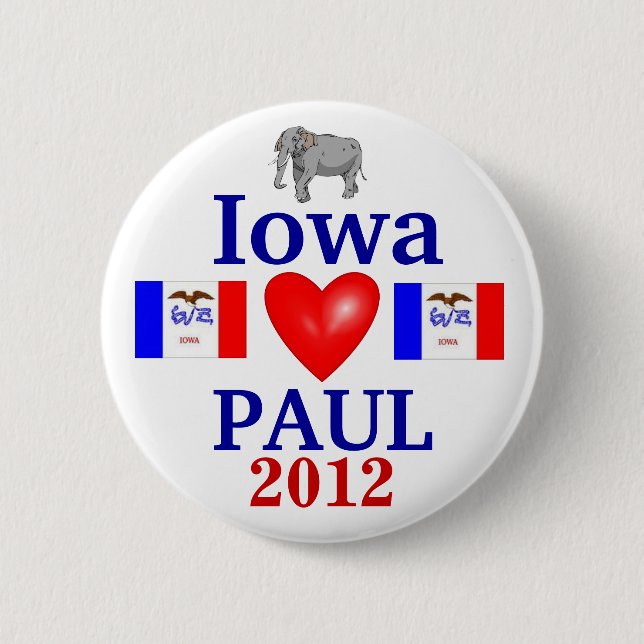 Ron Paul Iowa 2012 Knapp (Framsida)