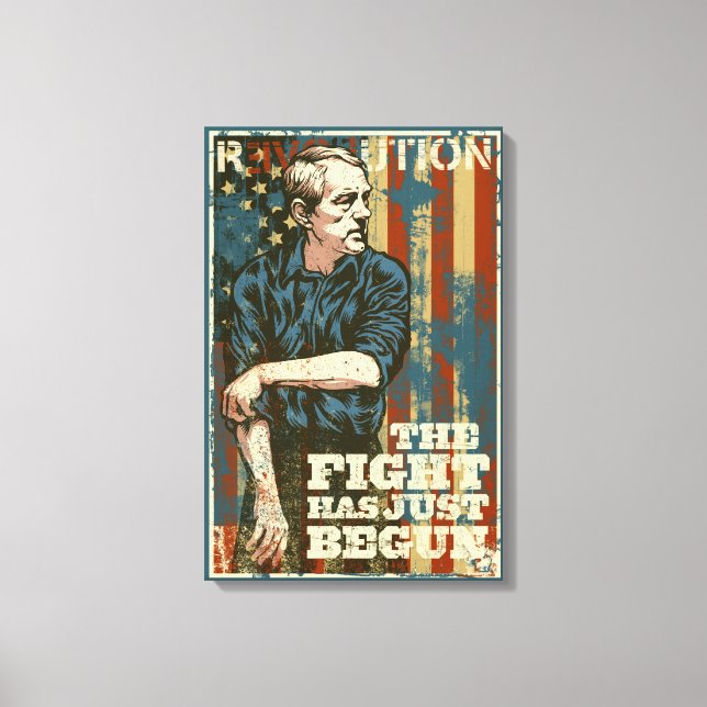 Ron Paul Just Begun Kanvastryck (Framsida)