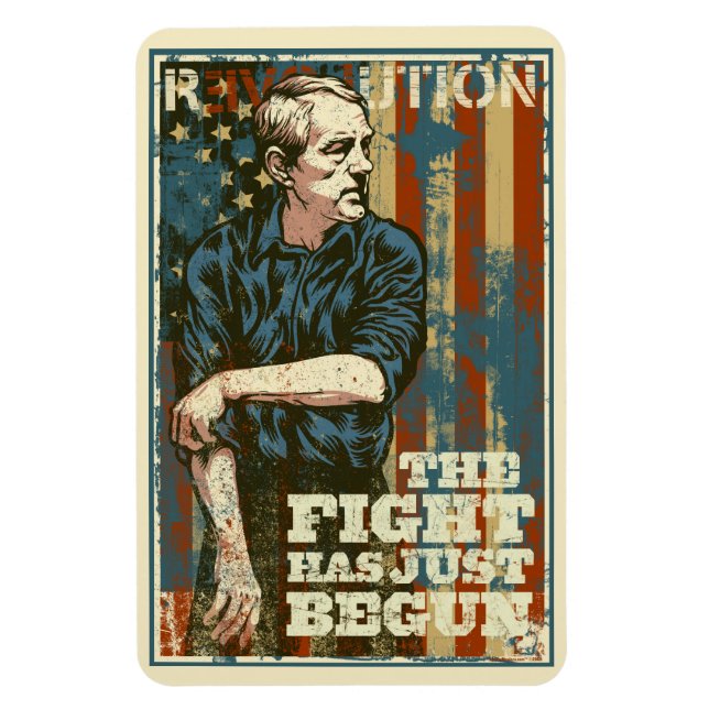 Ron Paul Just Begun Premium Magnet (Vertikal)
