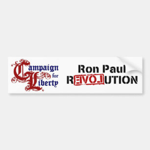 Ron Paul kampanj för frihetrevolution Bildekal