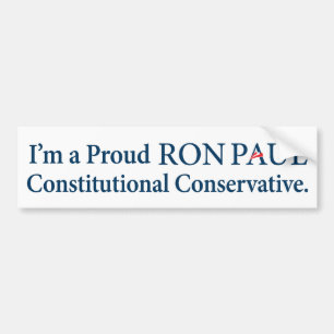 Ron Paul konservativbildekal Bildekal